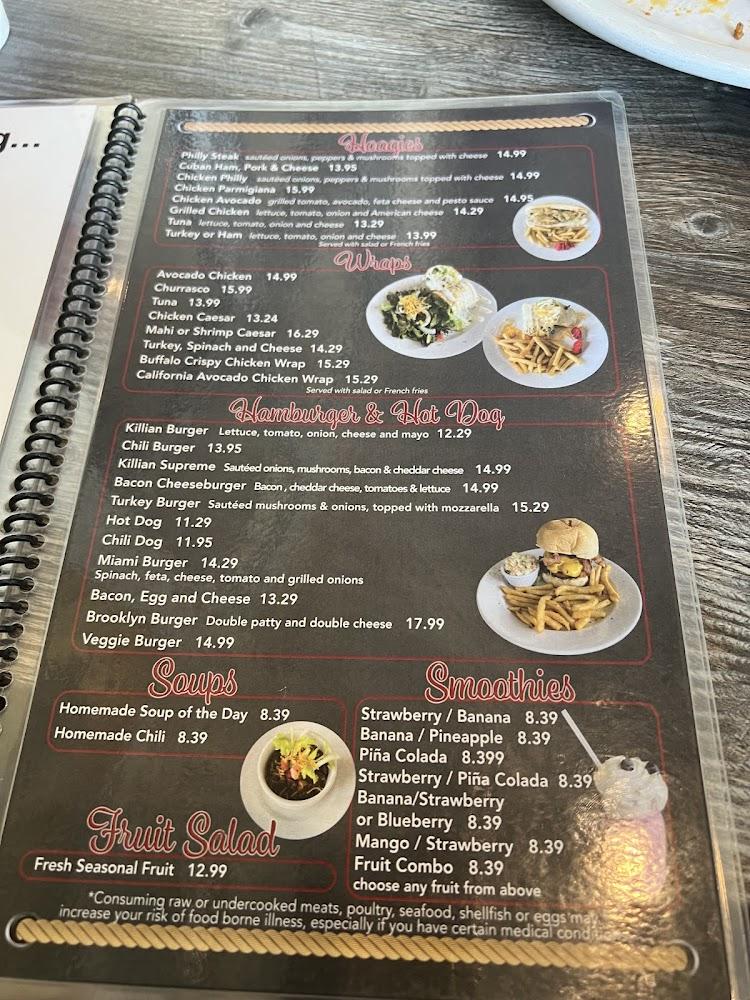 Killian Cafe & Grill Menu image 2